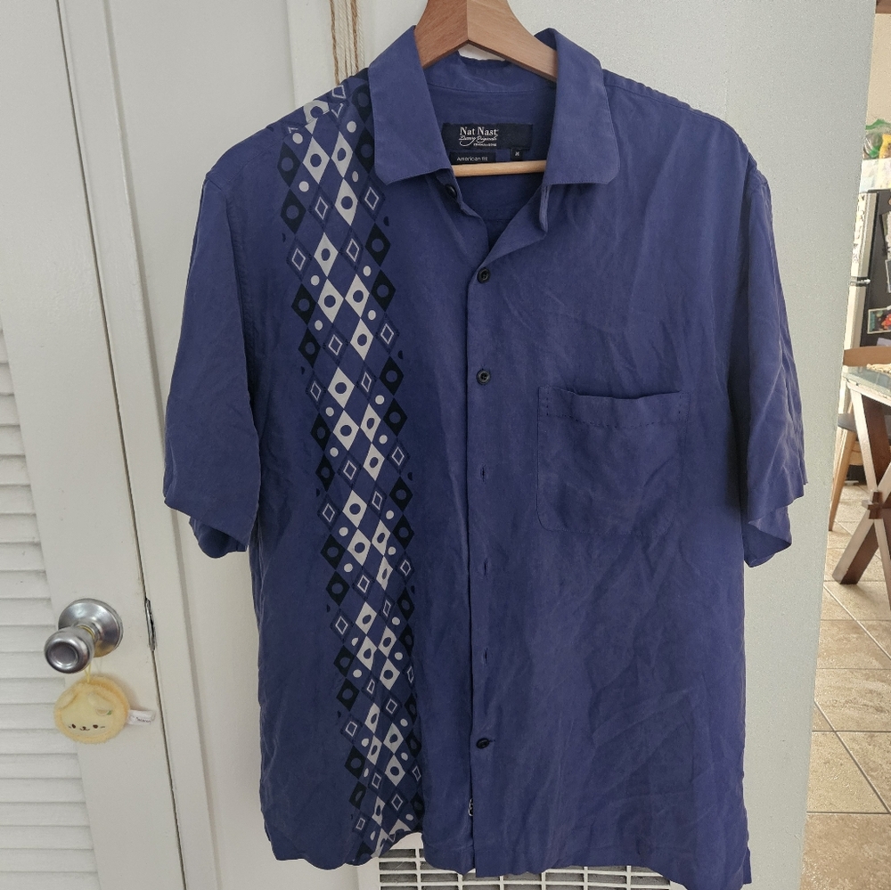 Nat Nast Silk Button Down